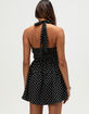 FULL TILT Womens Polka Dot Halter Dress image number 4