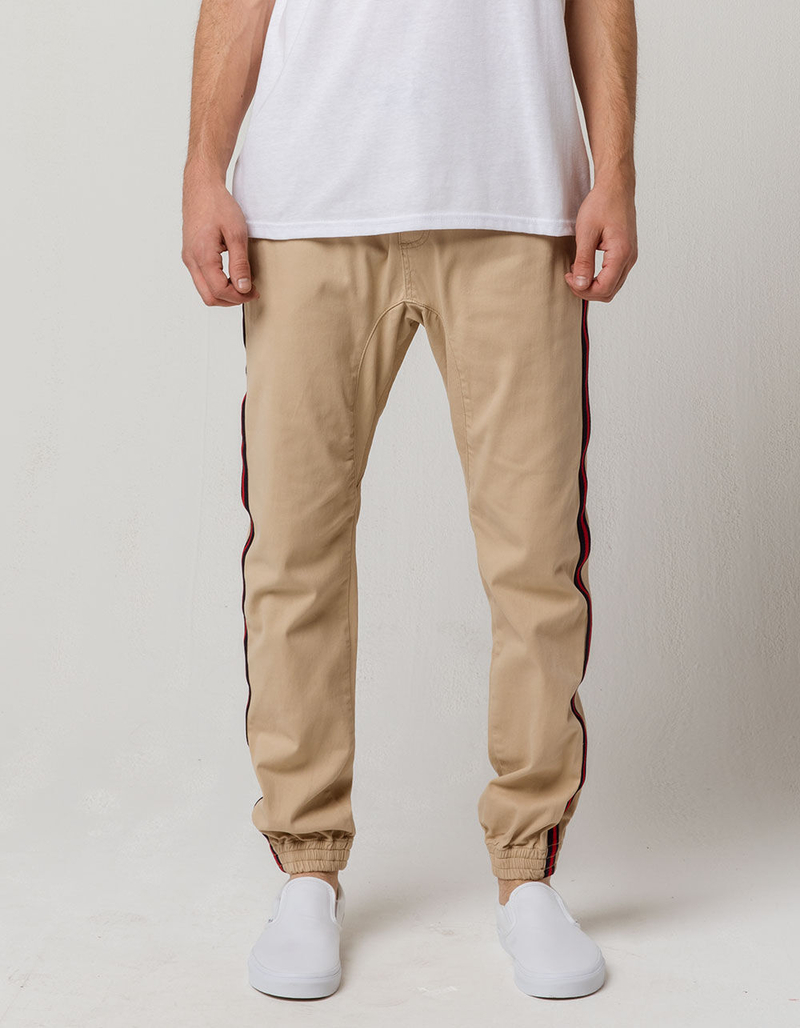 BROOKLYN CLOTH Side Taping Mens Jogger Pants image number 1