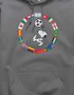 PEANUTS Soccer Snoopy Flags Unisex Hoodie image number 2