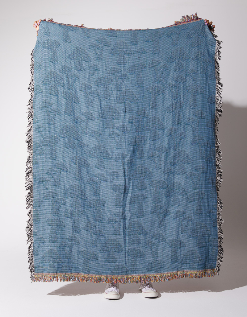 SLOWTIDE Mushroom Tapestry Blanket image number 4