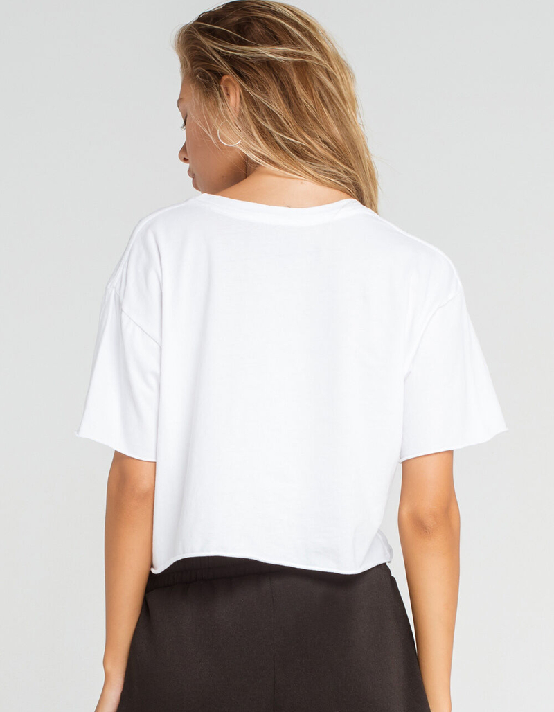 THE ORIGINAL RETRO BRAND University of Colorado Buffalo Womens Crop Tee image number 3