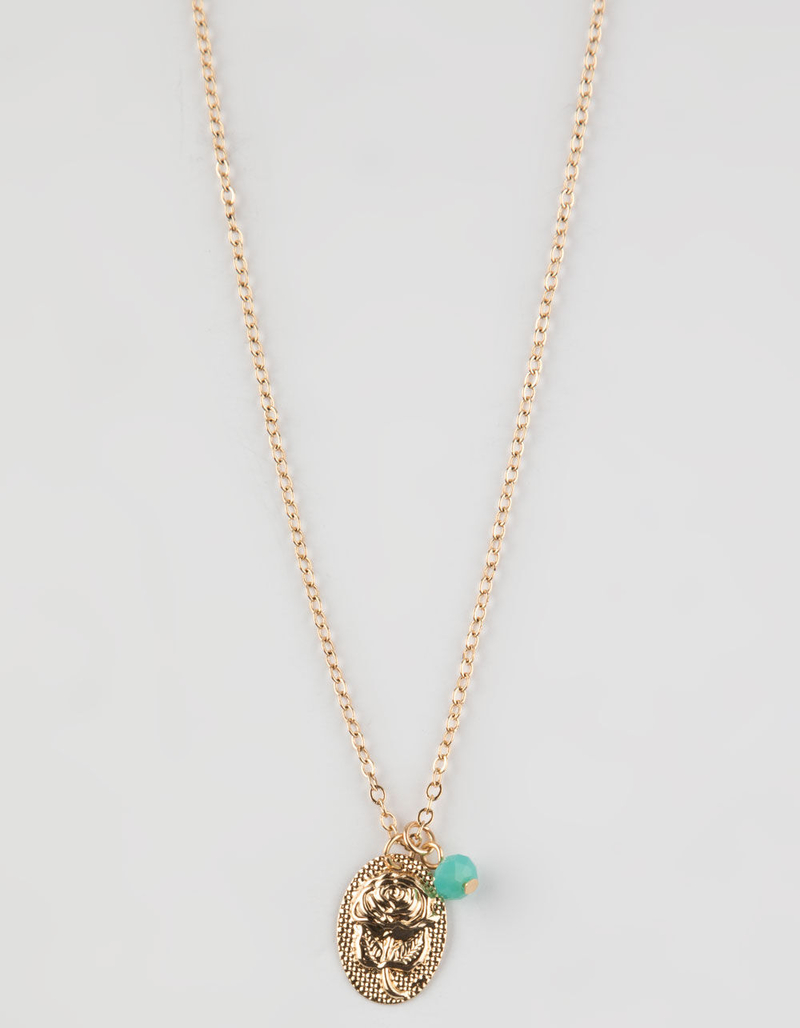 FULL TILT Rose Coin Necklace image number 0