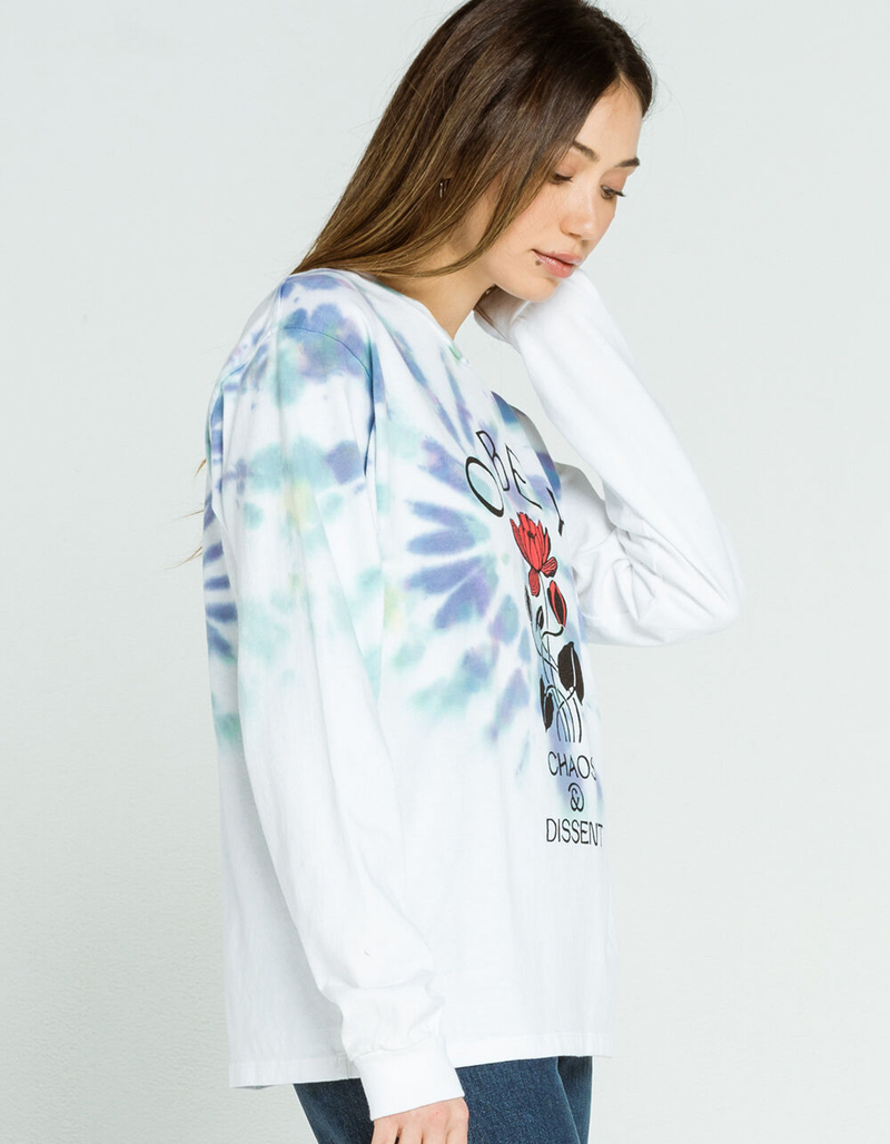 OBEY Soft Demand Tie Dye Womens Tee image number 1