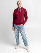 RSQ Mens Burgundy Pullover Hoodie image number 5