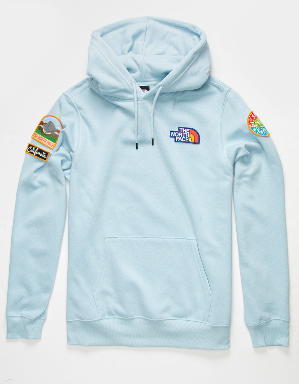ほっしー⭐︎the north face novelty comp THE NORTH FACE Novelty Patch Mens Hoodie - LIGHT BLUE - M | Tillys