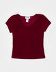RSQ Girls Butter Soft Surplice Top image number 1