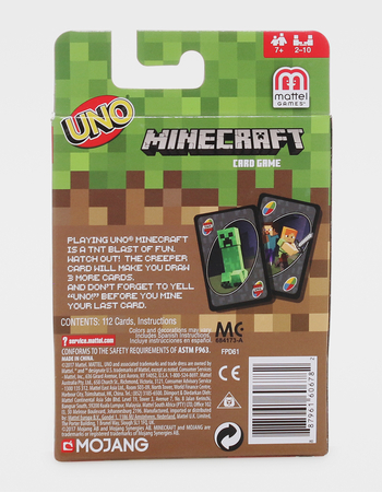 UNO Minecraft Card Game Alternative Image