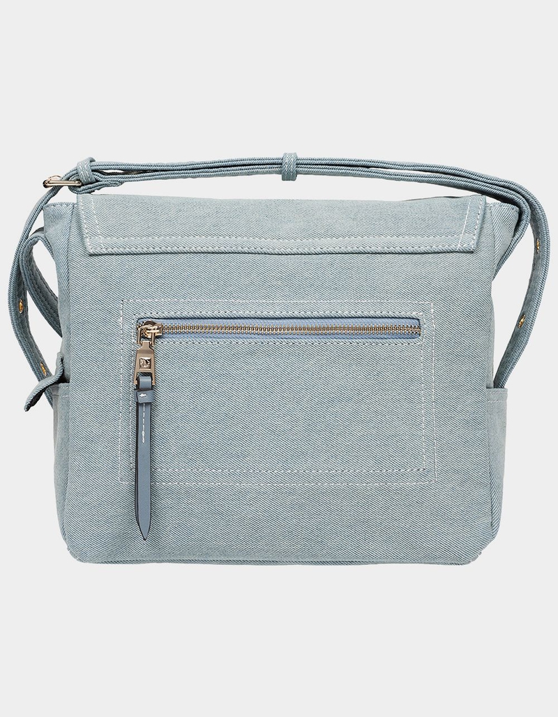 TRUE RELIGION Multi Patch Denim Messenger Bag image number 5