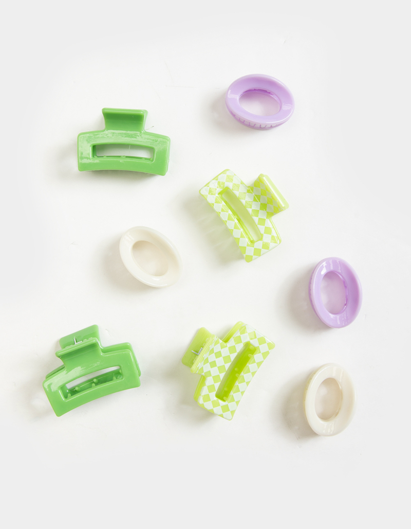 FULL TILT 6 Piece Mini Claw Clip Hair Set image number 2