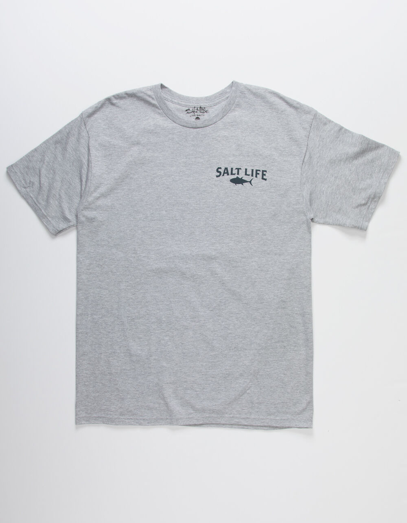 SALT LIFE Atlas Badge Mens Tee HEATHER Tillys