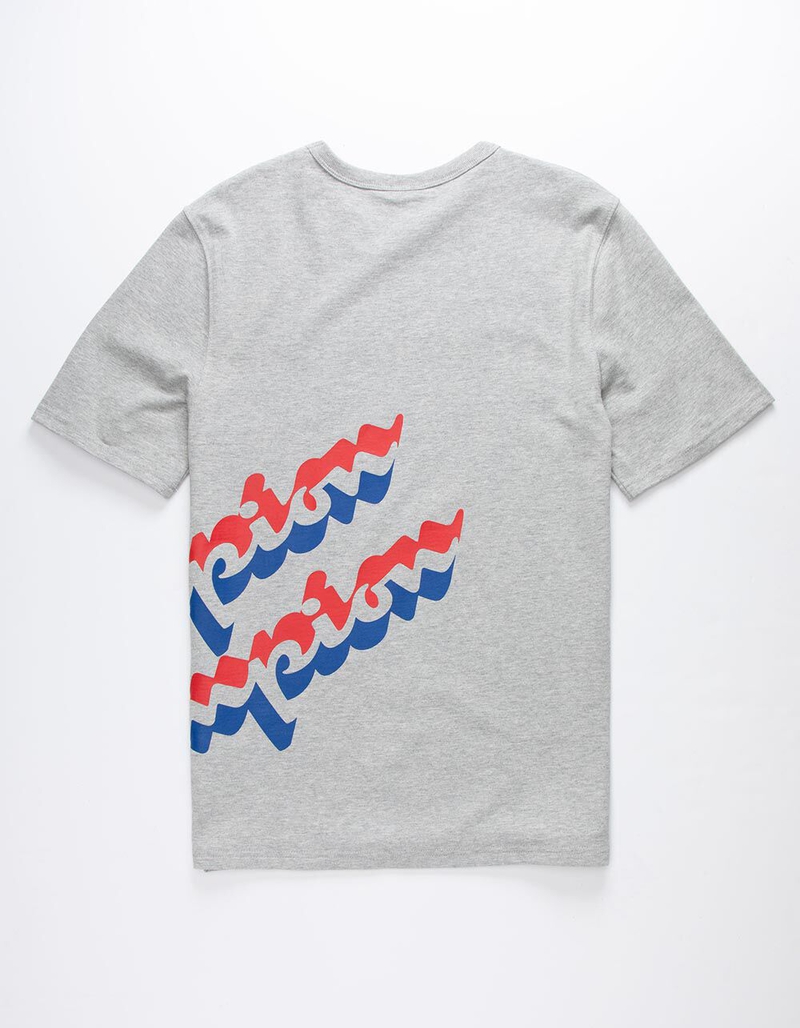 CHAMPION Panel Script Gray Mens T-Shirt image number 1