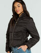 FULL TILT Essentials Nylon Womens Black Puffer Jacket image number 2