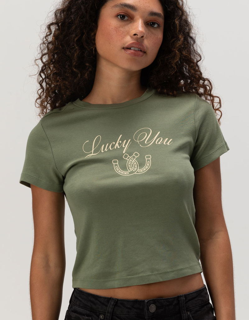 FULL TILT Lucky You Womens Tee image number 3
