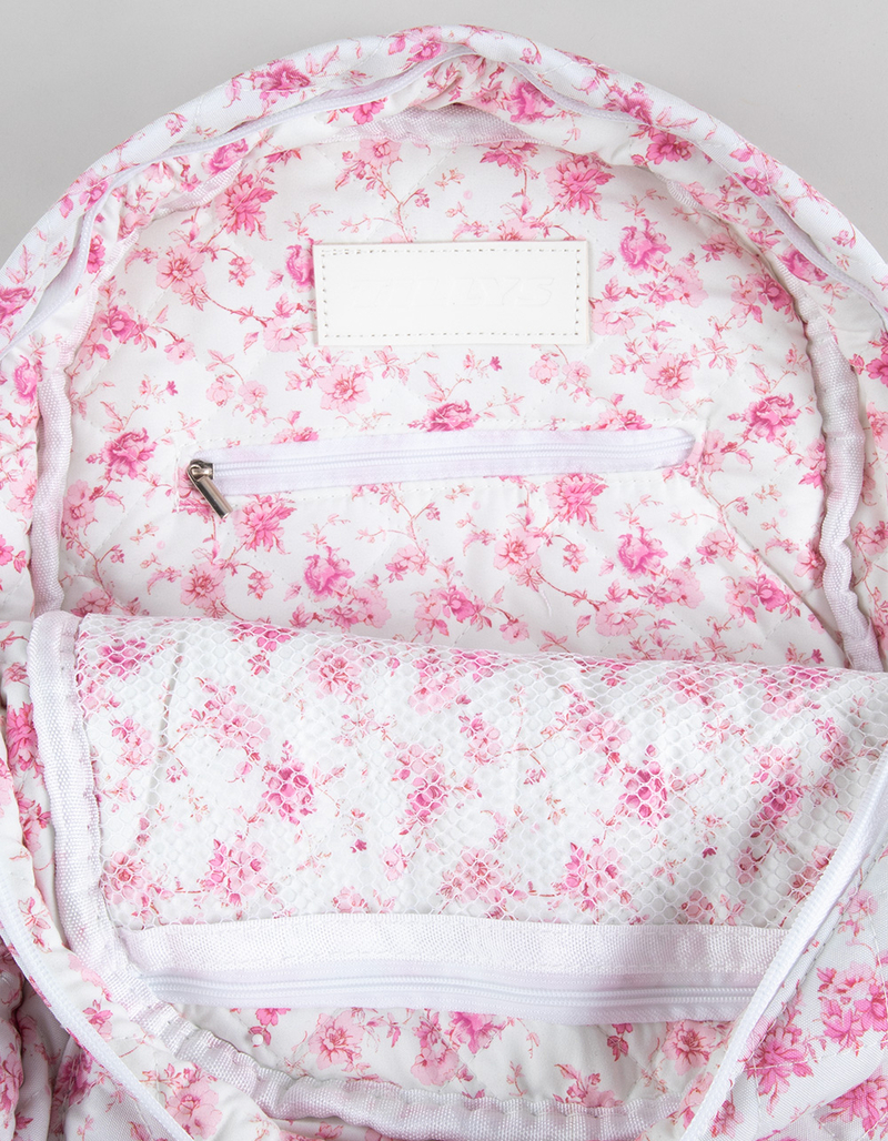 TILLYS Quilted Floral Backpack image number 9
