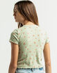 SKY AND SPARROW Womens Sage Ditsy Tee image number 3