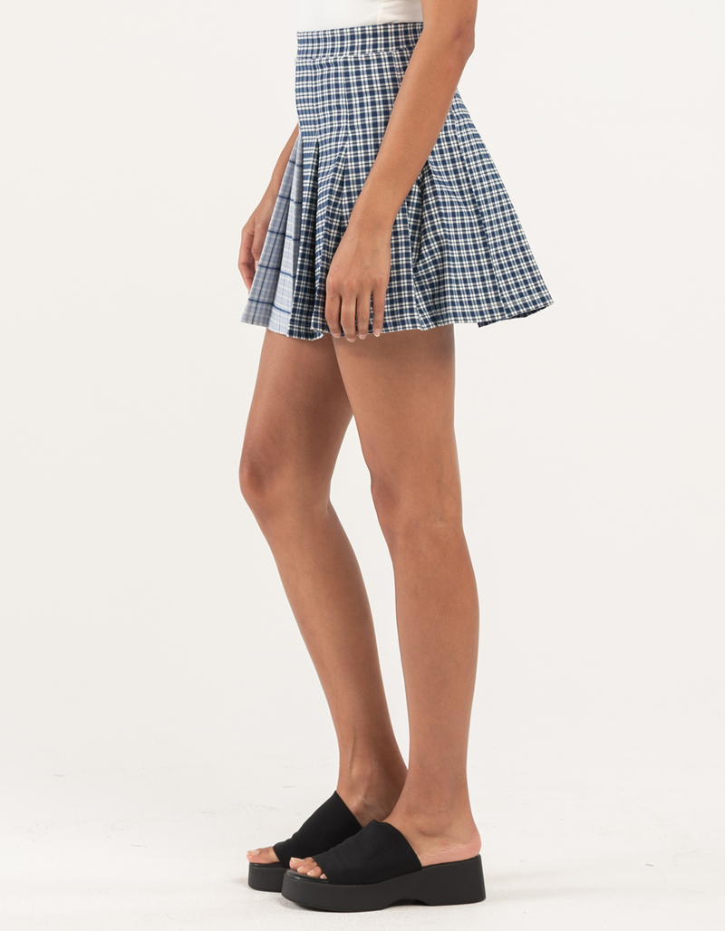FULL TILT Spliced Plaid Skirt image number 2