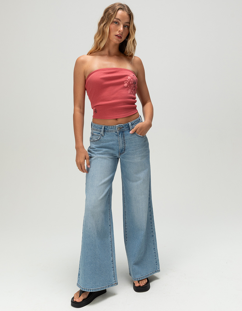 ROXY Reformed Womens Low Rise Baggy Jeans image number 6