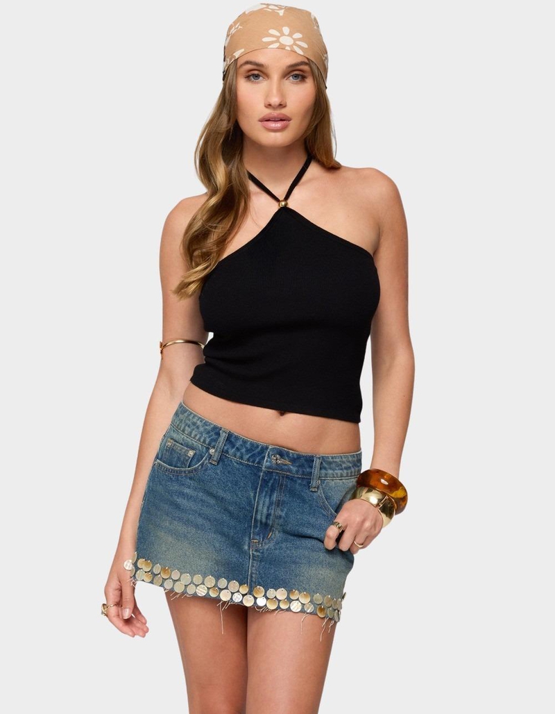 EDIKTED Hollis Knit Halter Top image number 0