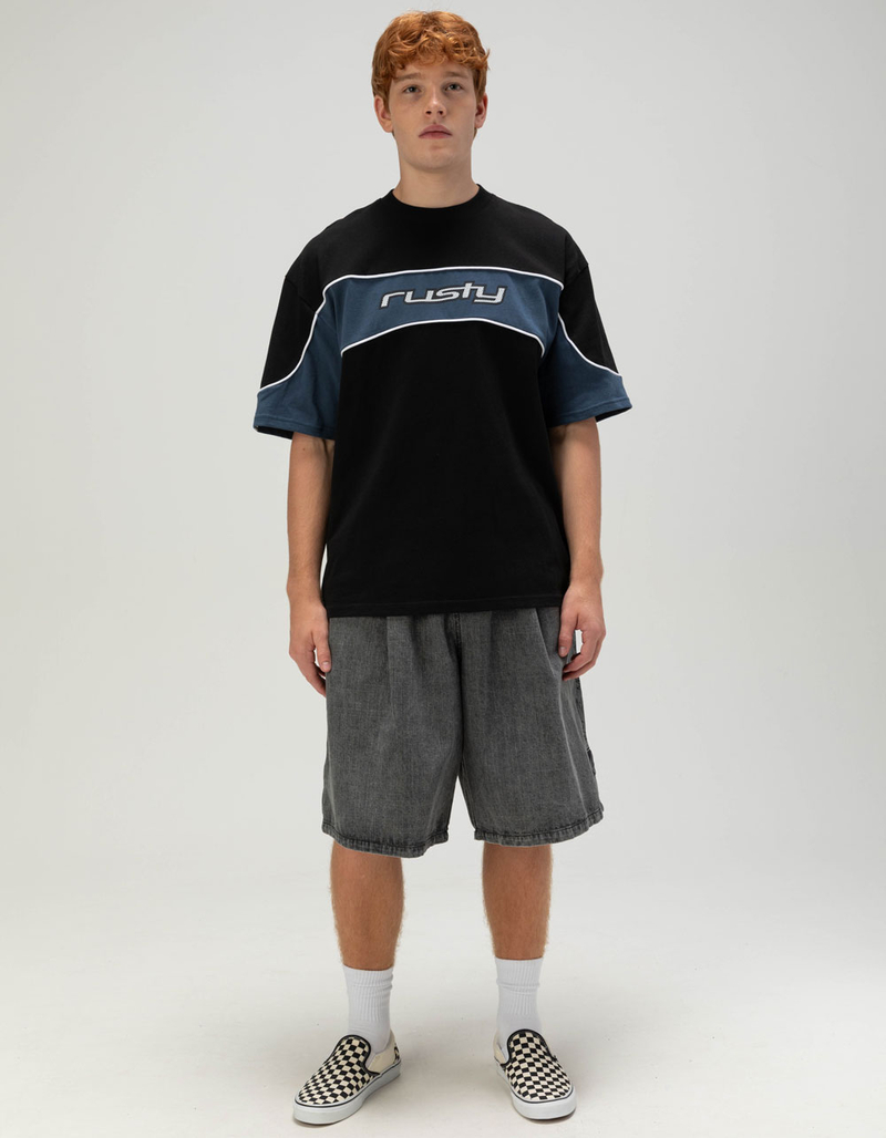 RUSTY Kinetic Mens Oversized Heavyweight Tee image number 4
