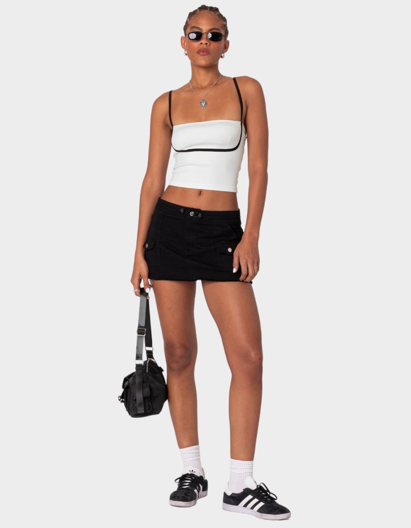 EDIKTED Yang Contrast Strap Tank Top image number 1