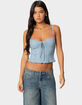 EDIKTED Lacey Knit Tank Top image number 1