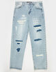 CALIBER Javelin Mens Studded Distressed Straight Jeans image number 1
