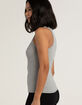 TILLYS Womens Wide Strap Rib Tank Top image number 2