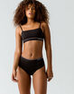 CALVIN KLEIN Micro High Waist Black Thong image number 4