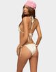 EDIKTED Grace Sequin String Bikini Bottoms image number 3