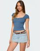 EDIKTED Adela Square Neck Top image number 4