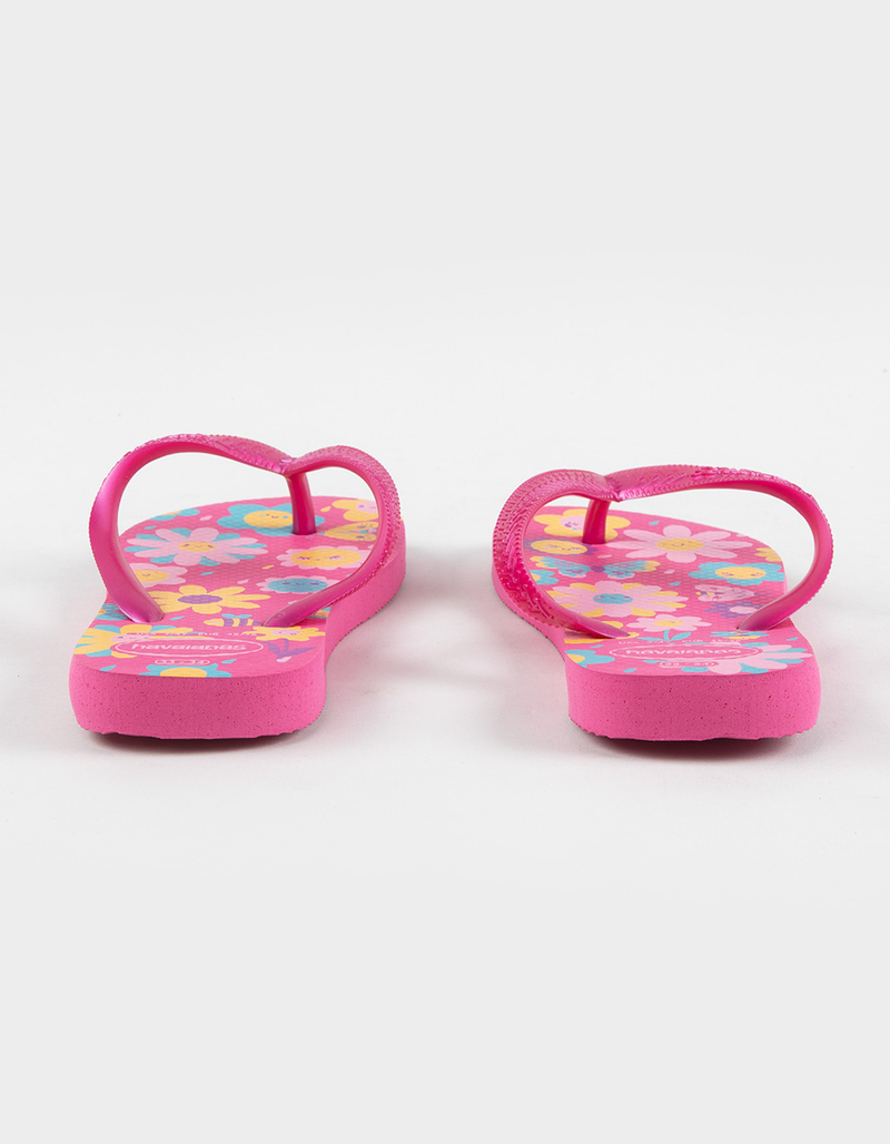 HAVAIANAS Flores Girls Flip Flops image number 4