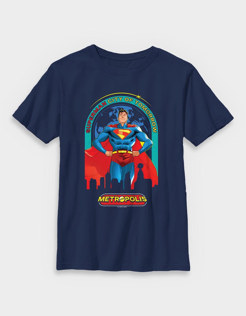 SUPERMAN Metropolis City Of Tomorrow Unisex Kids Tee image number 0