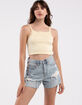 DAZE DENIM KO Womens High Rise Loose Denim Shorts image number 1
