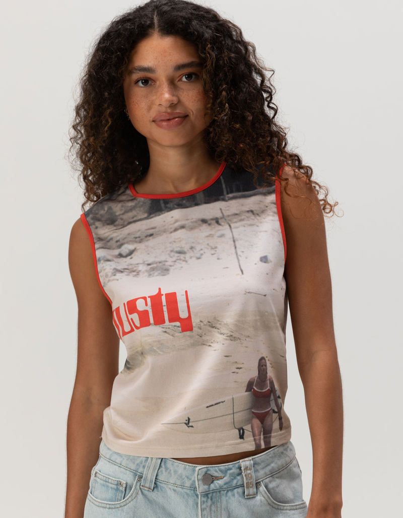 RUSTY All Ova Womens Slim Tank Top image number 0