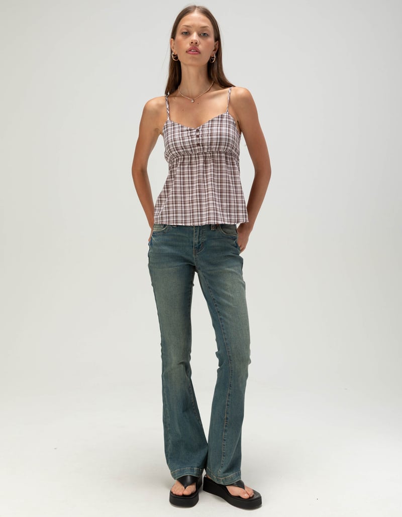 RSQ Womens Henley Babydoll Cami image number 1