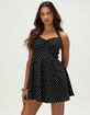 FULL TILT Womens Polka Dot Halter Dress image number 1