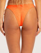 DAMSEL Texture High Leg Tie Side Bikini Bottoms image number 4