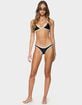 EDIKTED Dina Contrast Triangle Bikini Top image number 5