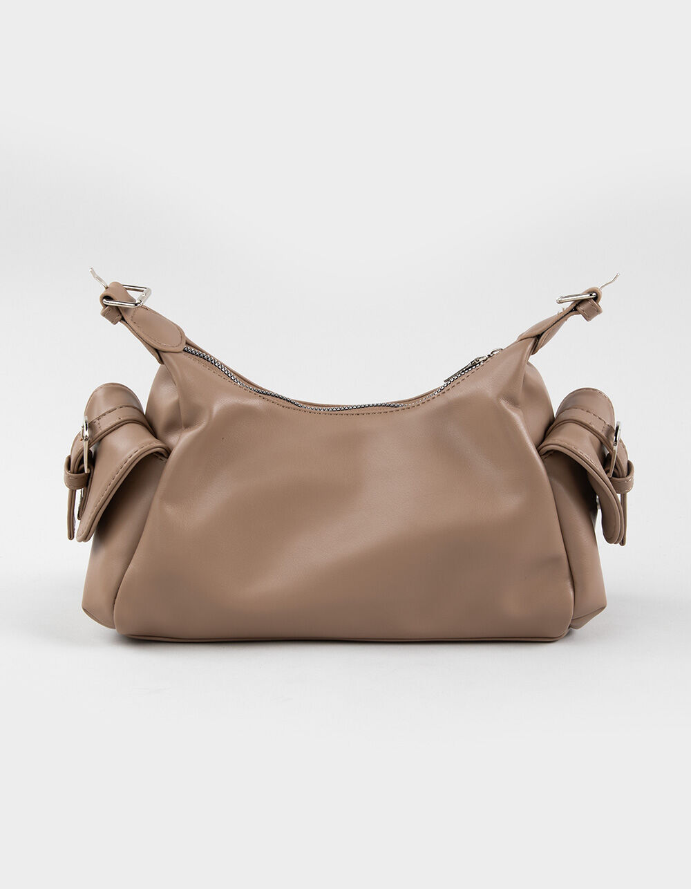 Zipper Pocket Shoulder Bag - TAN - ONE SIZE | Tillys