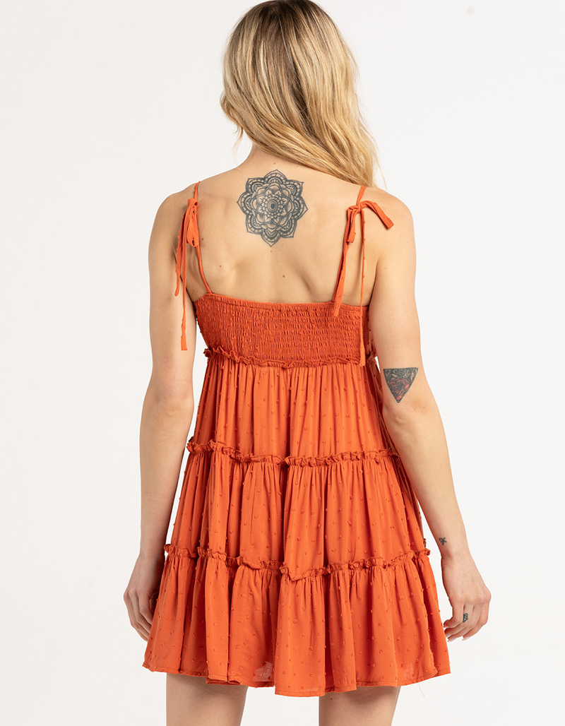 RSQ Womens Textured Tier Short Dress image number 2