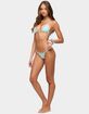 EDIKTED Junie Mixed Button Triangle Bikini Top image number 4