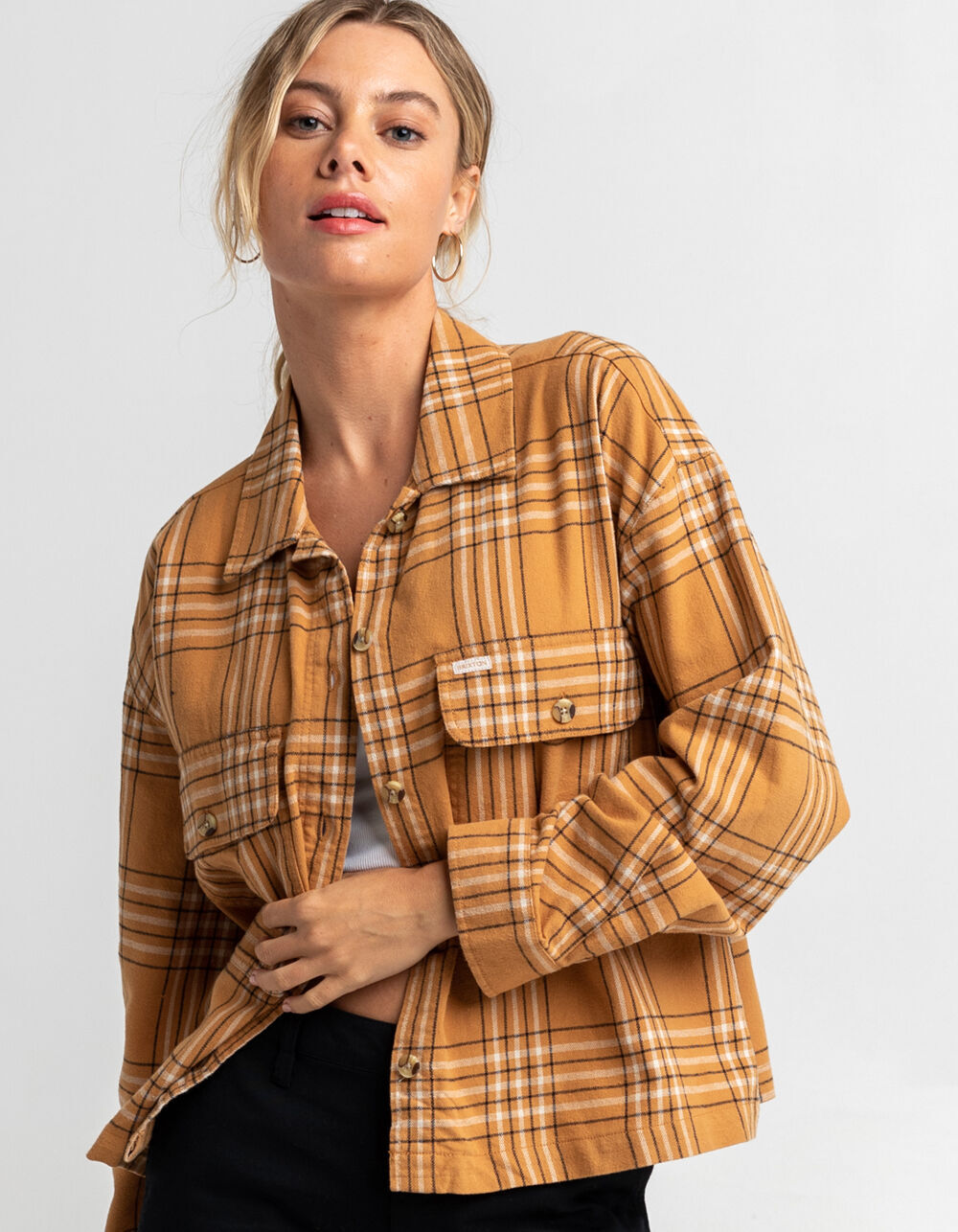 BRIXTON Bowery Womens Black \u0026 Brown 