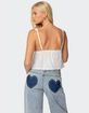 EDIKTED Andea Babydoll Tank Top image number 5