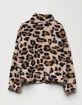 LOVE + JOY Leopard Sherpa Girls Jacket image number 2