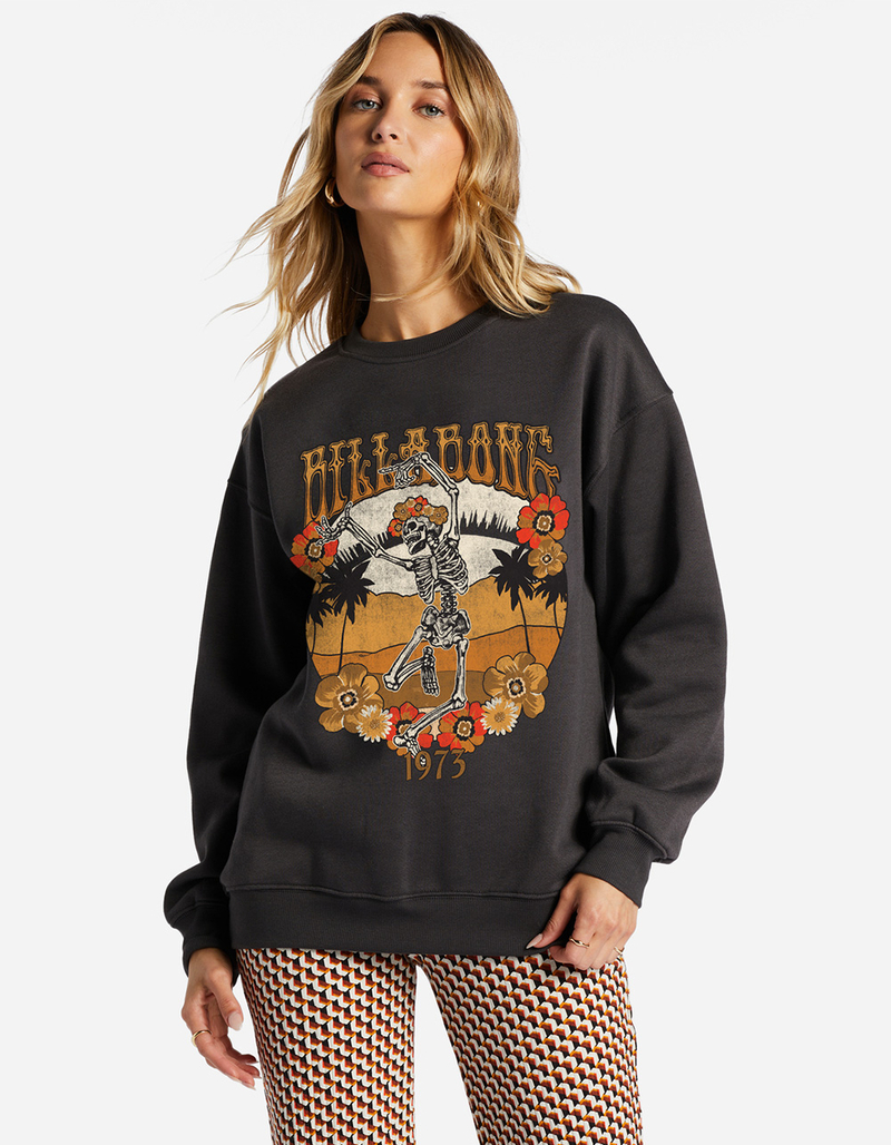 BILLABONG Energy And Wisdom Womens Oversized Crewneck Sweatshirt image number 0