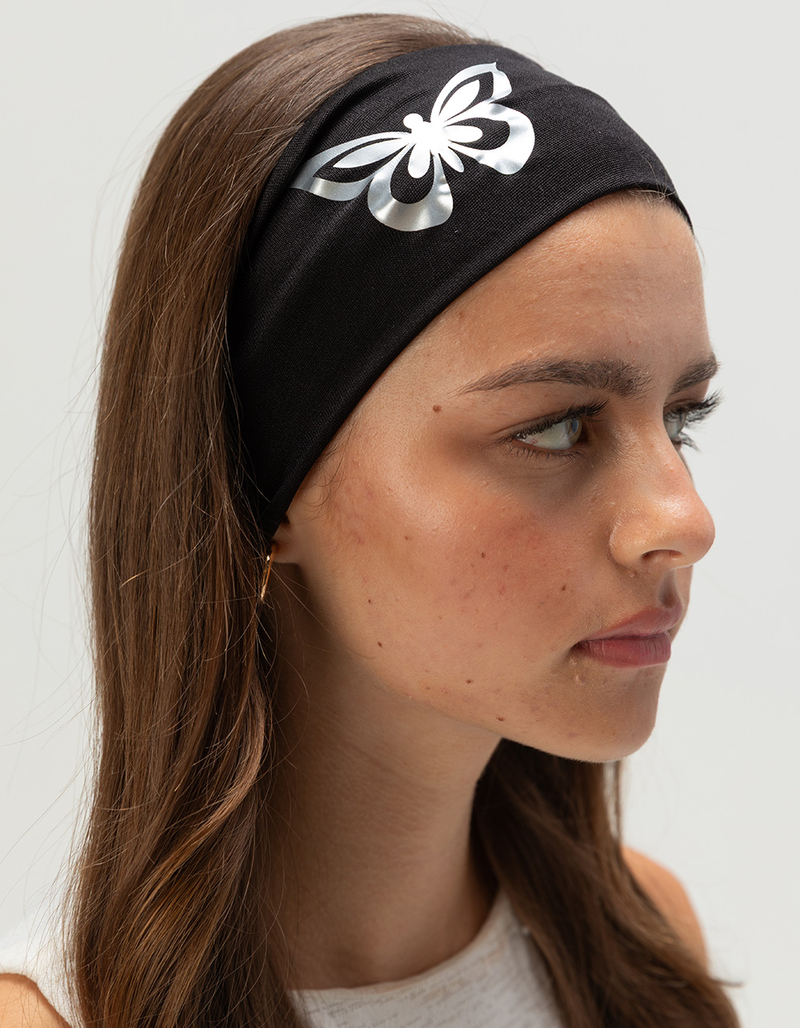 FULL TILT 3 Pack Butterfly Cotton Headbands image number 3