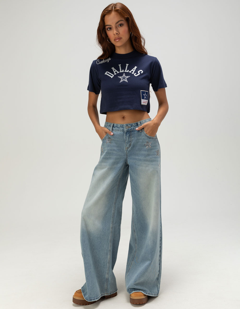 MITCHELL & NESS Dallas Cowboys Womens Crop Tee image number 1