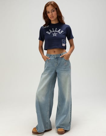 MITCHELL & NESS Dallas Cowboys Womens Crop Tee Alternative Image
