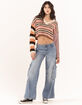 BDG Urban Outfitters Womens V Neck Striped Sweater image number 4
