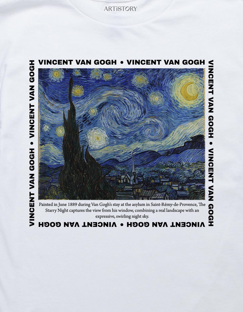 VINCENT VAN GOGH Starry Night Girls Tee image number 1